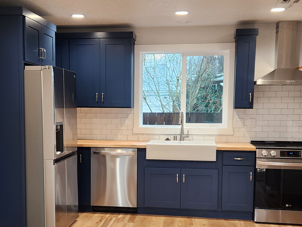 modern kitchen custom home